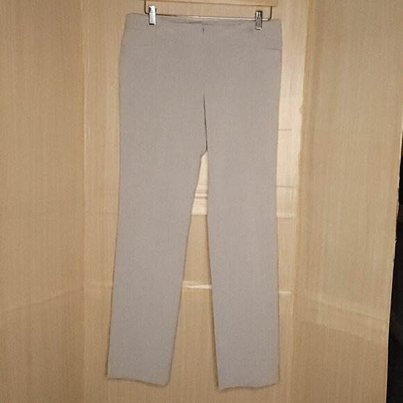 Amanda + Chelsea Grey Straight Leg Career Pants 8 - Picture 3 of 7